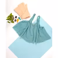 تاپ لنین برند MANGO قواره آزاد و بزرگ