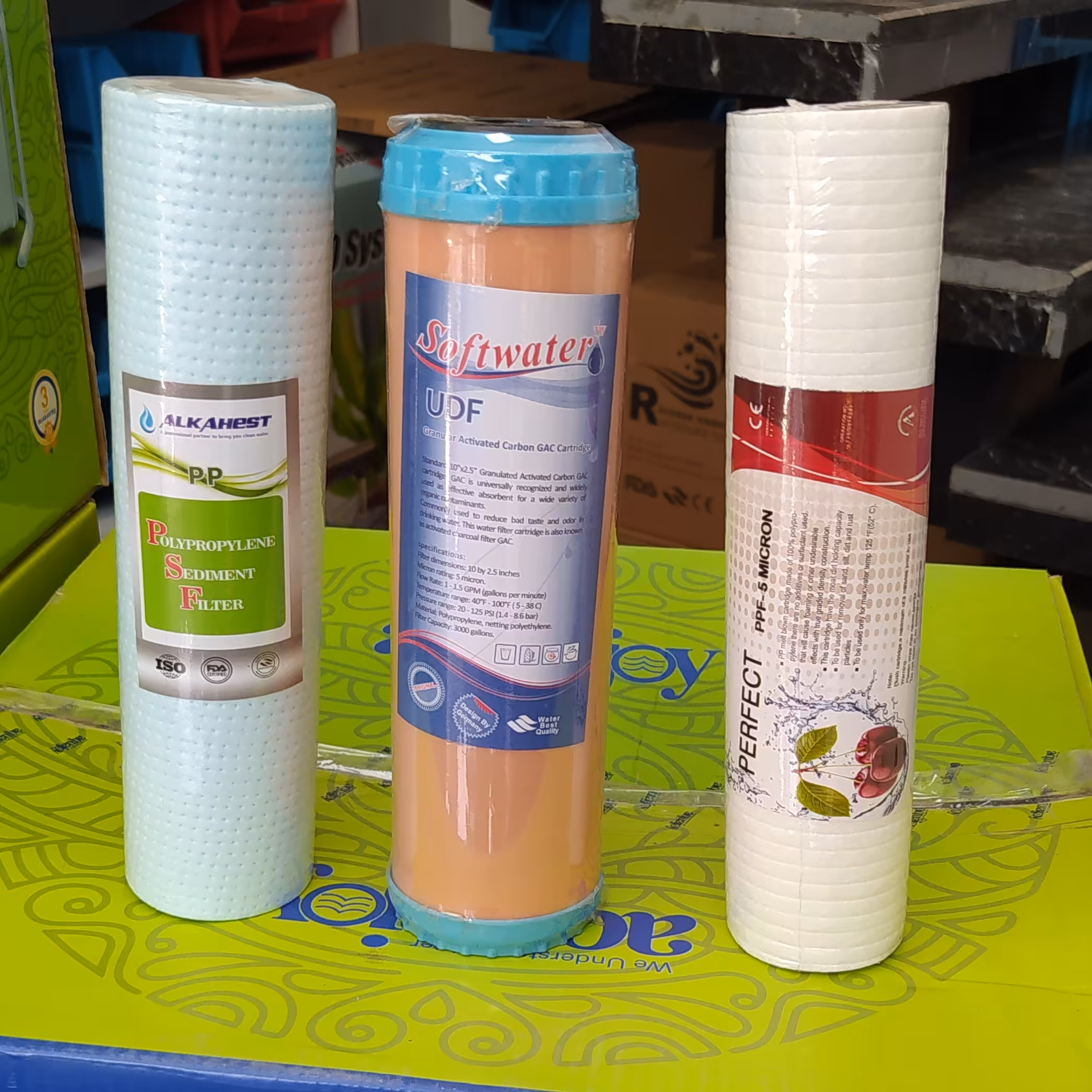 ست فیلتر پیش تصفیه سه تایی با کربن UDF