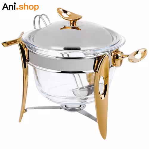 سوفله سوپ خوری قایقی طلایی مدل UN-3853 کد 198