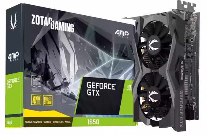کارت گرافیک  زوتک مدل GAMING GeForce GTX 1650 AMP Core GDDR6 حافظه 4 گیگابایت