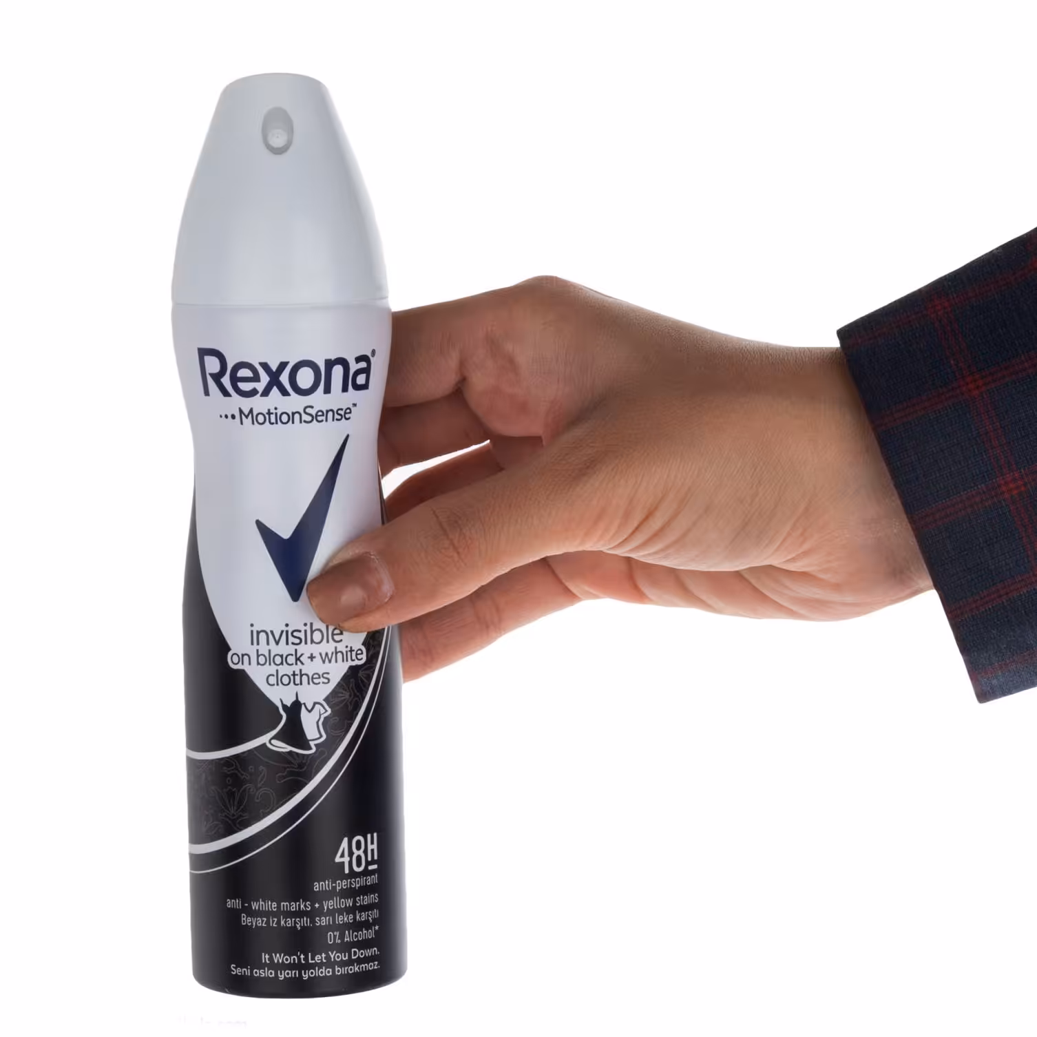اسپری رکسونا مدل بلک وایت Rexona Invisible on black  white (زنانه)