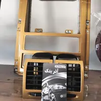ست کامل پنل وسط 405 جدید 19 تیکه رنگ طلایی مناسب برای 405 سینه جدید .