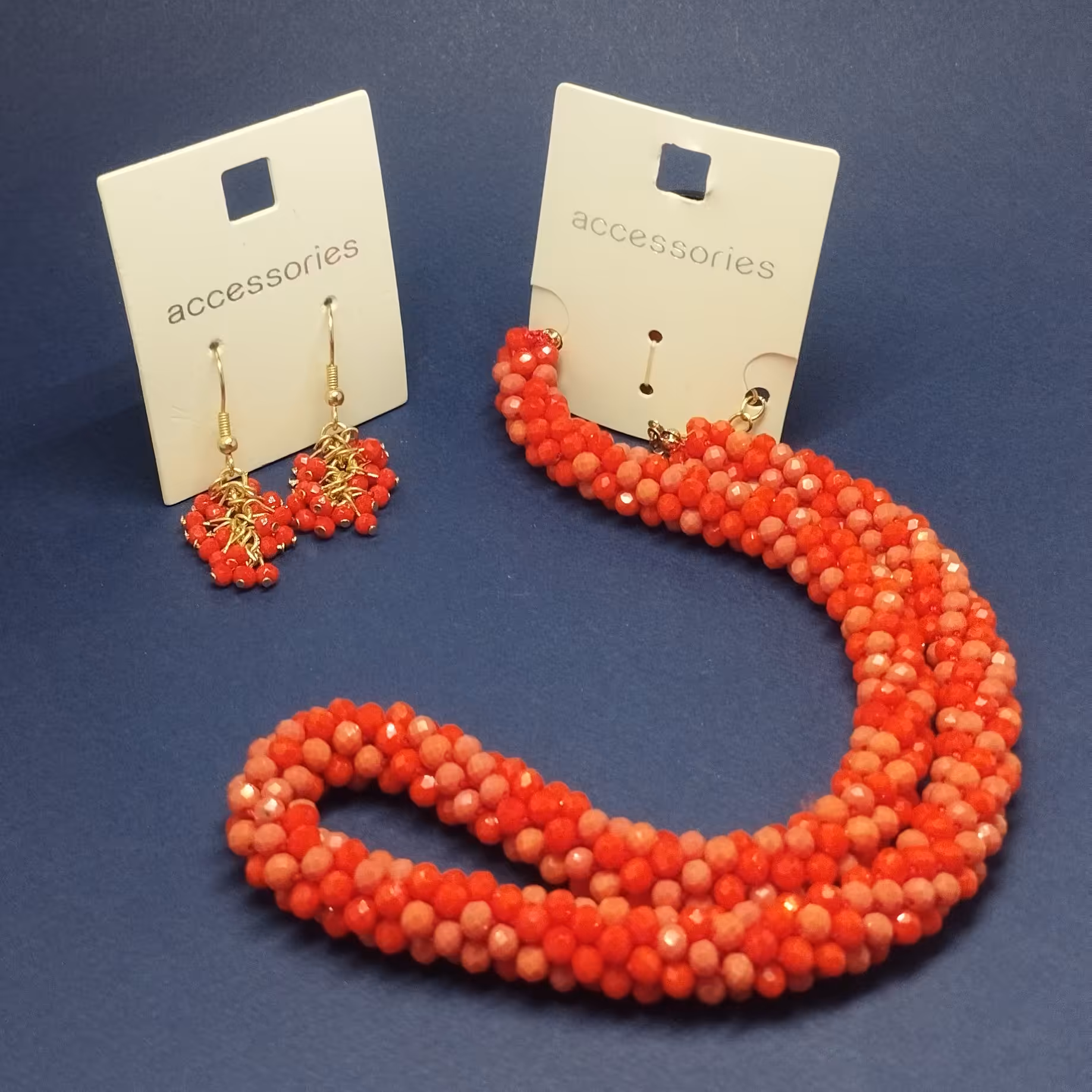 نیم ست گردنبند و گوشواره