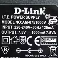 آداپتور مودم و سویچ و روتر دی لینک 7.5 ولت 1000 میلی آمپر