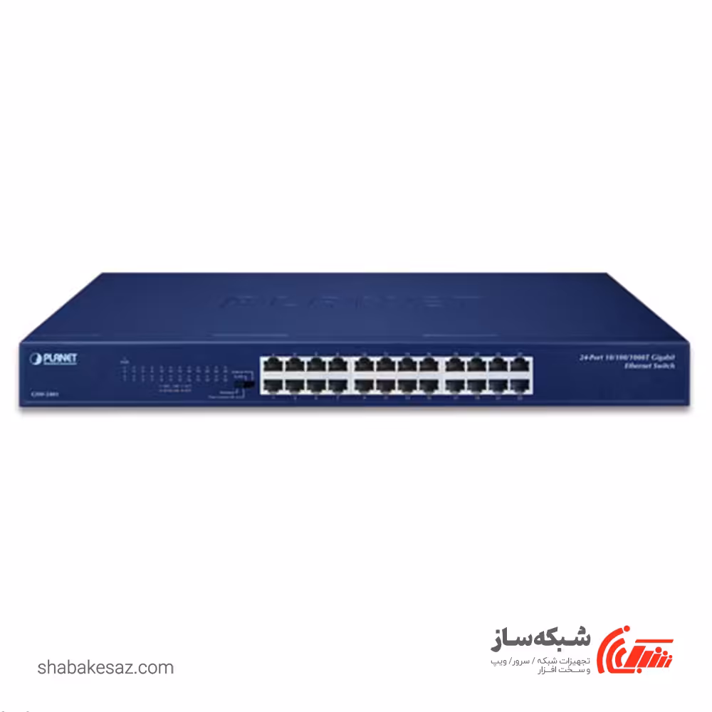 قیمت و خرید سوییچ پلنت Planet GSW-2401 رکمونت 24 پورت 10/100/1000Mbps - شبکه ساز