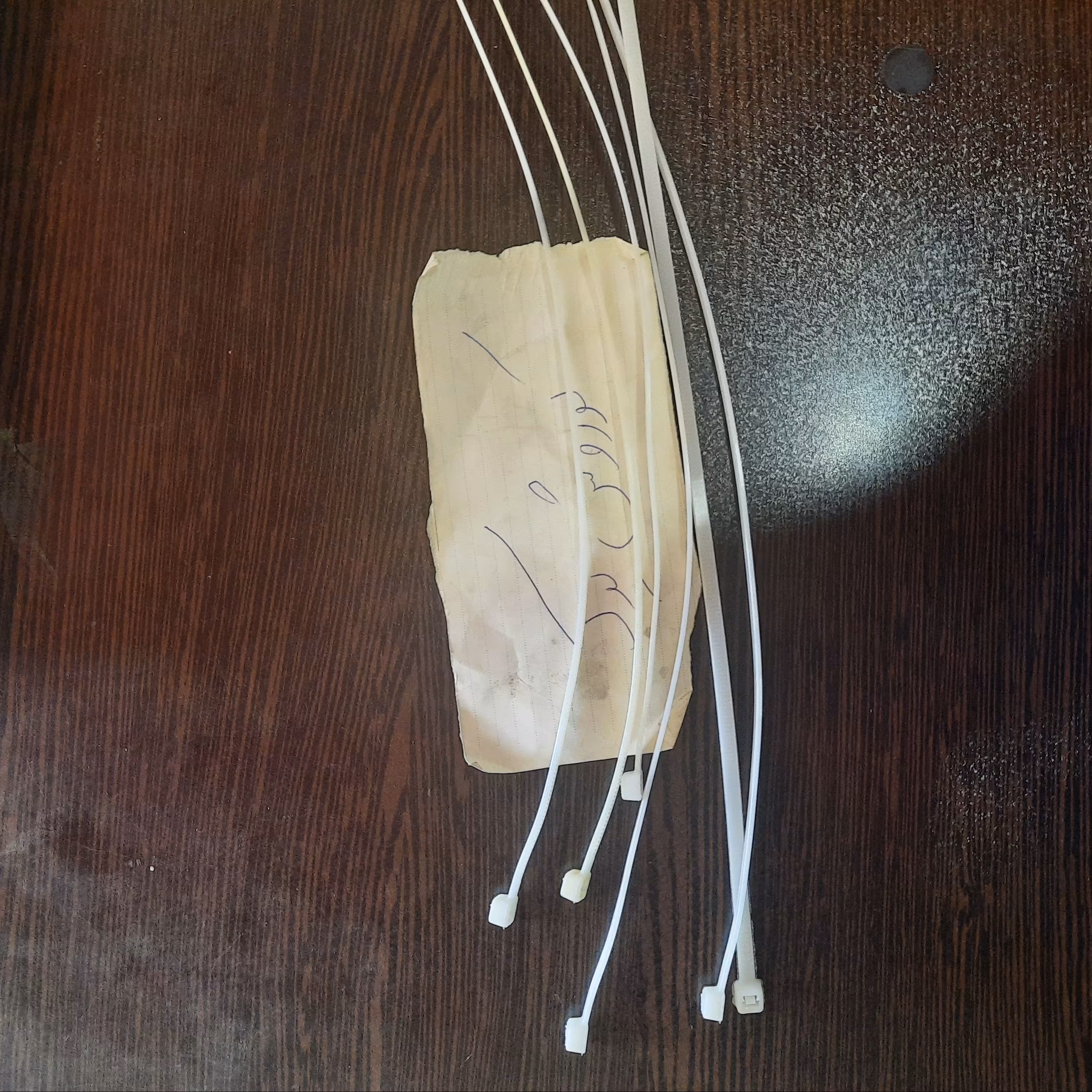 بست زیپی رنگ سفید همه کاره بسته 5 عددی