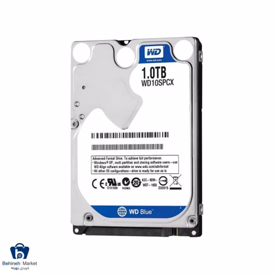 هارد اینترنال لپ تاپ وسترن دیجیتال مدل Blue WD10SPCX ظرفیت 1 ترابایت