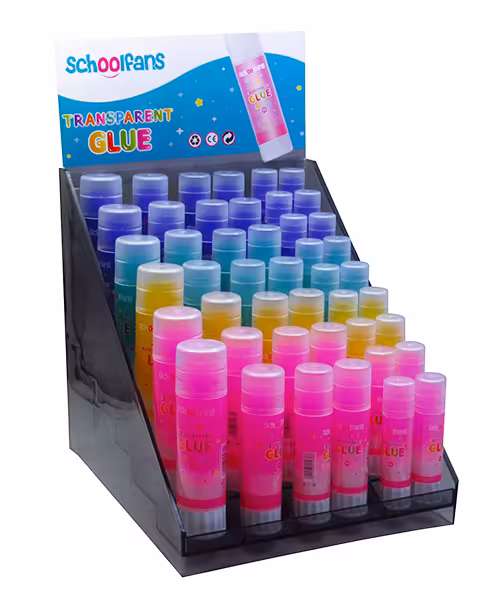 چسب ماتیکی اسکول فنس رگلامی رنگی (45عددی)