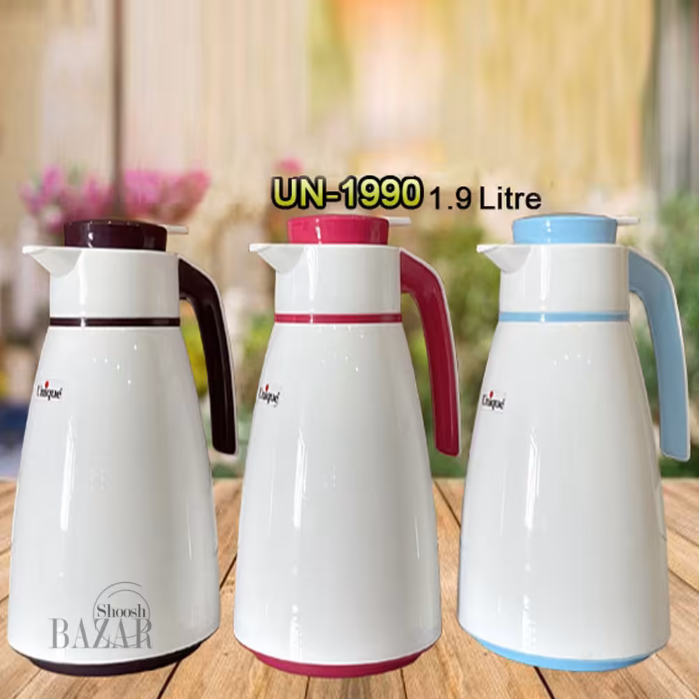 فلاسک 1.9 لیتر رنگی شیشه دار یونیک کد 1990