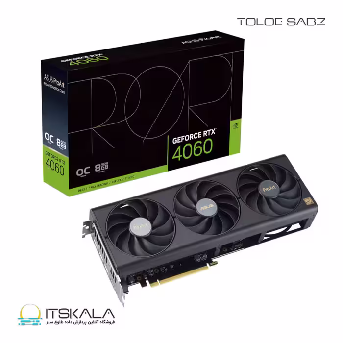 قیمت و خرید کارت گرافیک ایسوس مدل ProArt GeForce RTX 4060 OC edition 8GB GDDR6 | ITSKALA