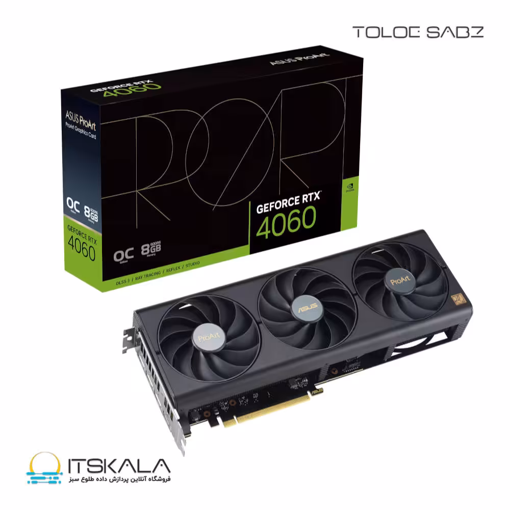 قیمت و خرید کارت گرافیک ایسوس مدل ProArt GeForce RTX 4060 OC edition 8GB GDDR6 | ITSKALA