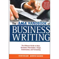 کتاب زبان اصلی The AMA Handbook of Business Writing انتشارات AMACOM