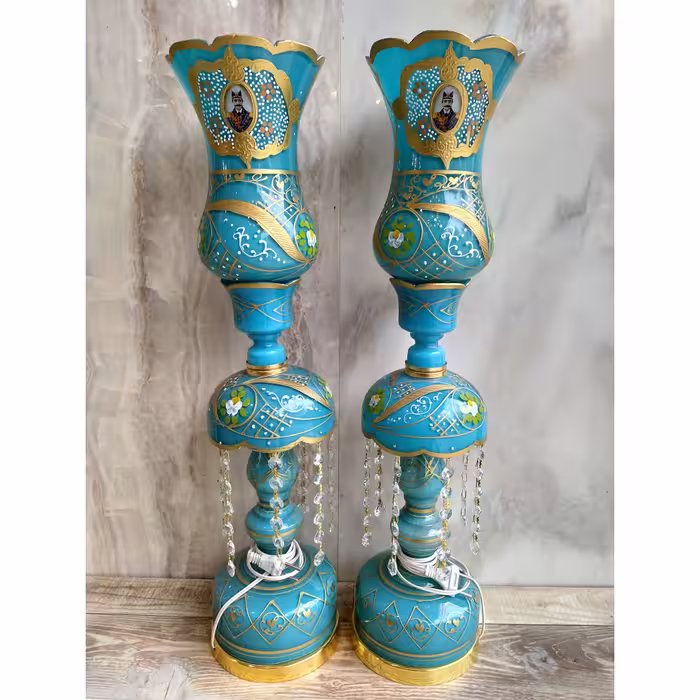 چراغ لاله عباسی فیروزه ای متوسط