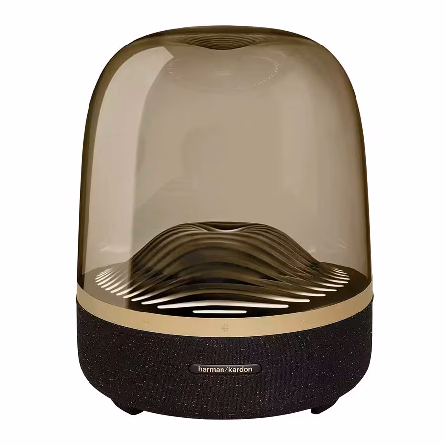 قیمت و خرید اسپیکر بی‌سیم و بلوتوث هارمن کاردن مدل Aura Studio 3 Black and Gold | یاس ارتباط