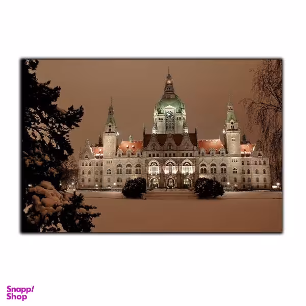 تابلو شاسی بکلیت طرح منظره برفی و کلیسا مدل SH-S2915