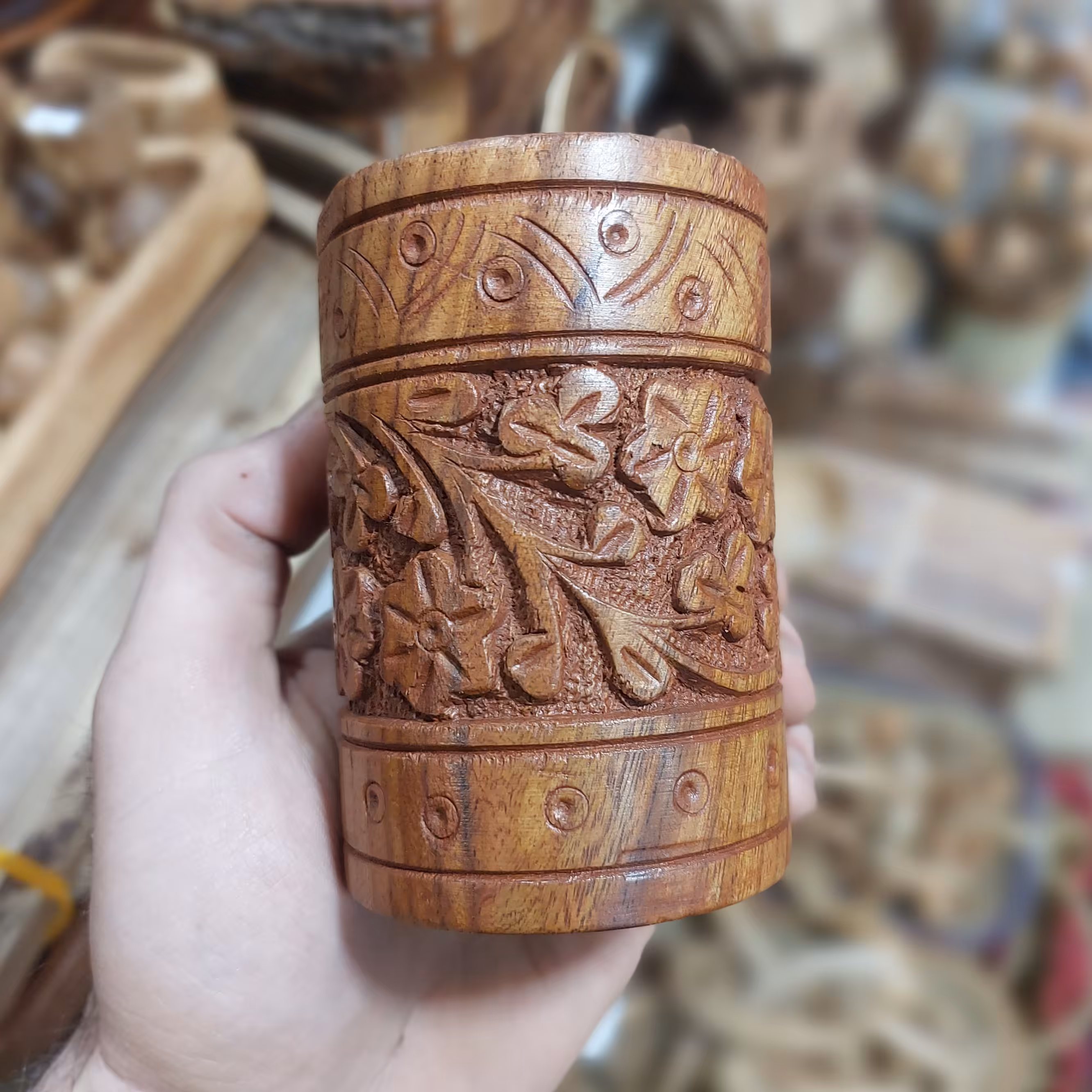 جای قلم چوبی 