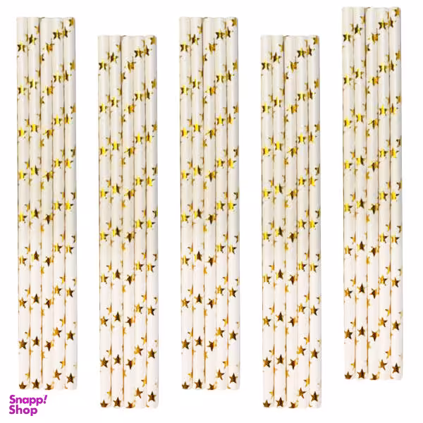 نی نوشیدنی آنا طرح ستاره ای مدل NYs-25 مجموعه 25 عددی