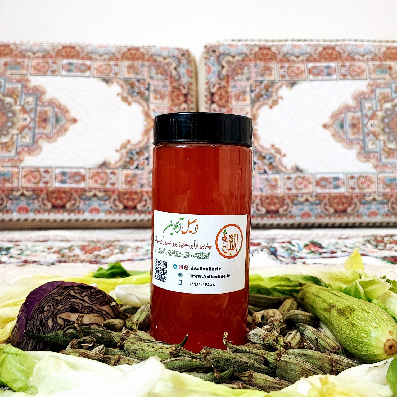 عسل دیابتی 900 گرمی کاملاً خالص و طبیعی با برگه آزمایش