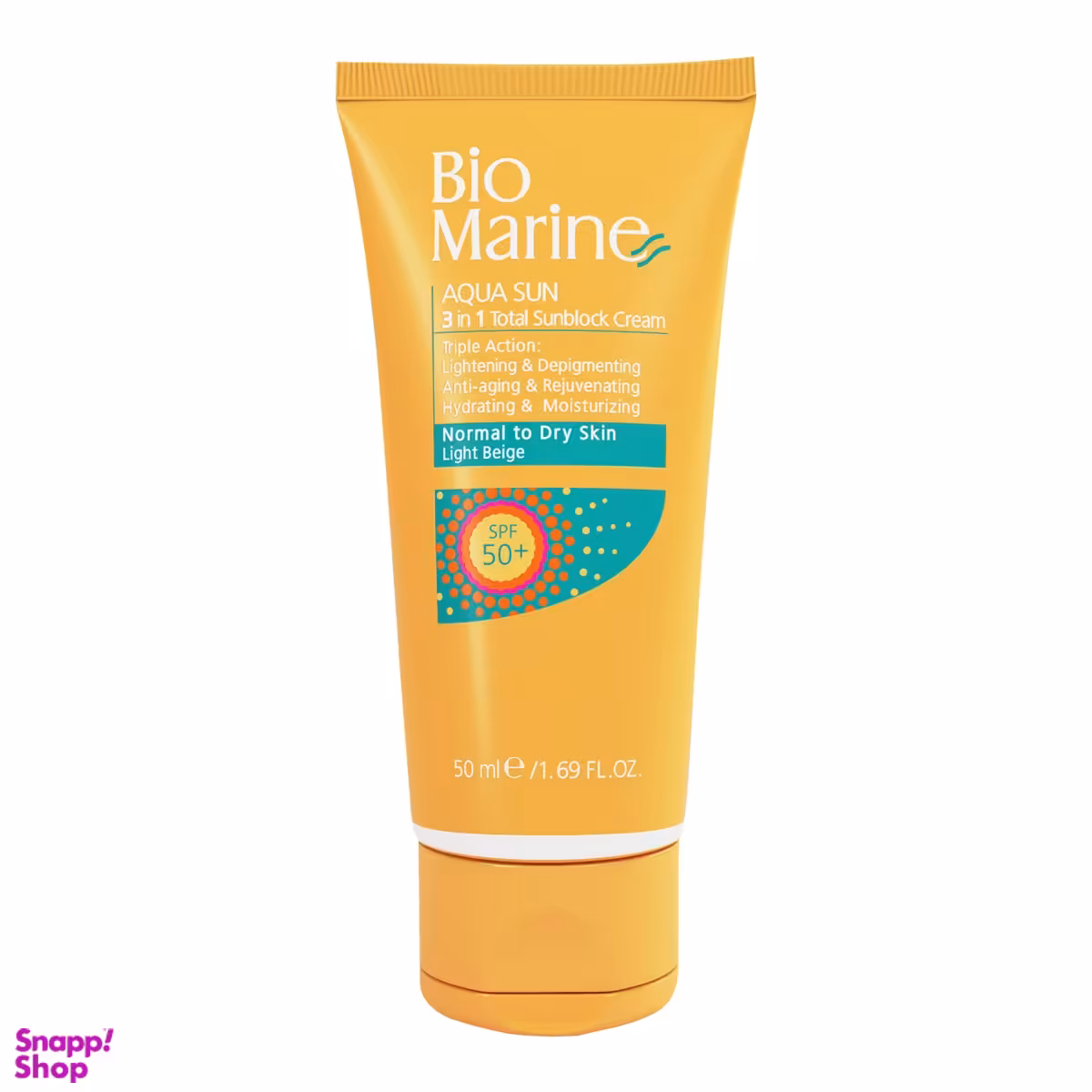 کرم ضد آفتاب بایومارین مدل 3in1 با SPF50 حجم 50 میلی لیتر