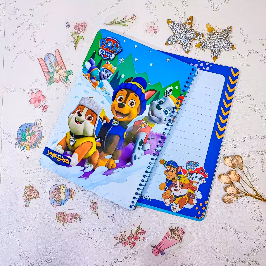 دفتر فانتزی  .لوازم تحریر فانتزی . لوازم التحریر مدرسه . دفتر دیکته دفتر مشق دفتر املا . دفتر فانتزی . دفتر طرحدار