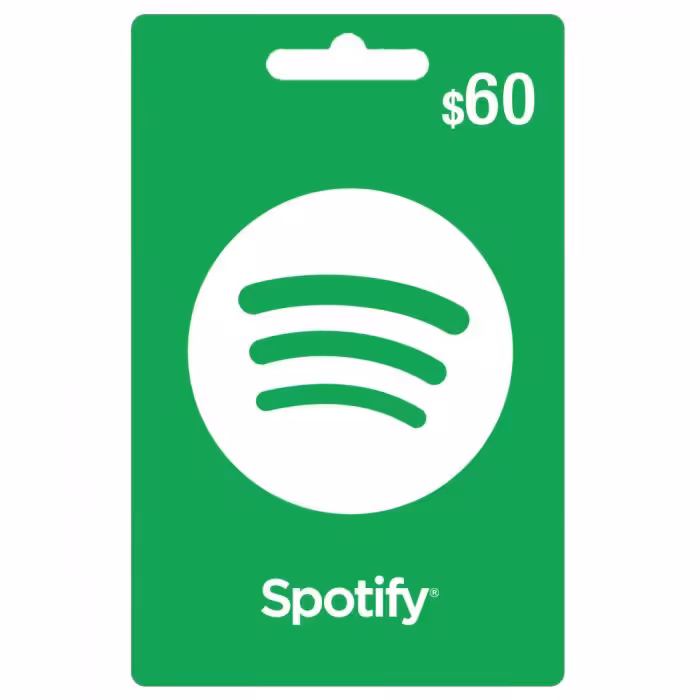 گیفت کارت 60 دلاری اسپاتیفای امریکا (شش ماهه)