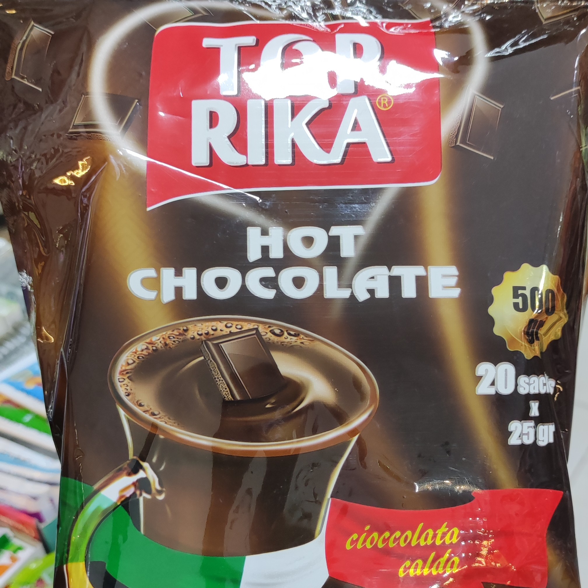 هات چاکلت تاپریکا،اصلی ،بسته 20عددی