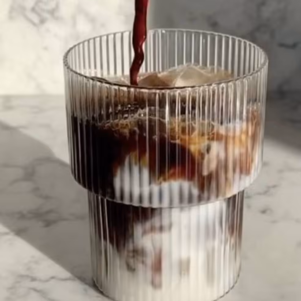لیوان شیشه ای مدل شب تیام