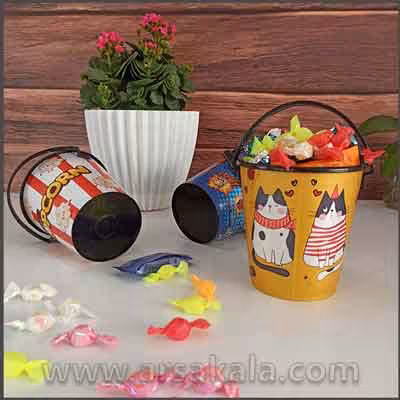 سطل پاپ کورن و یخ فانتزی دسته دار