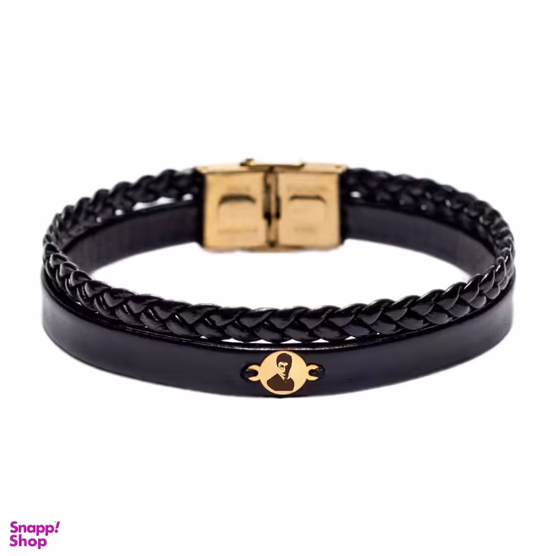 دستبند طلا 18 عیار مردانه لیردا مدل هری پاتر 151