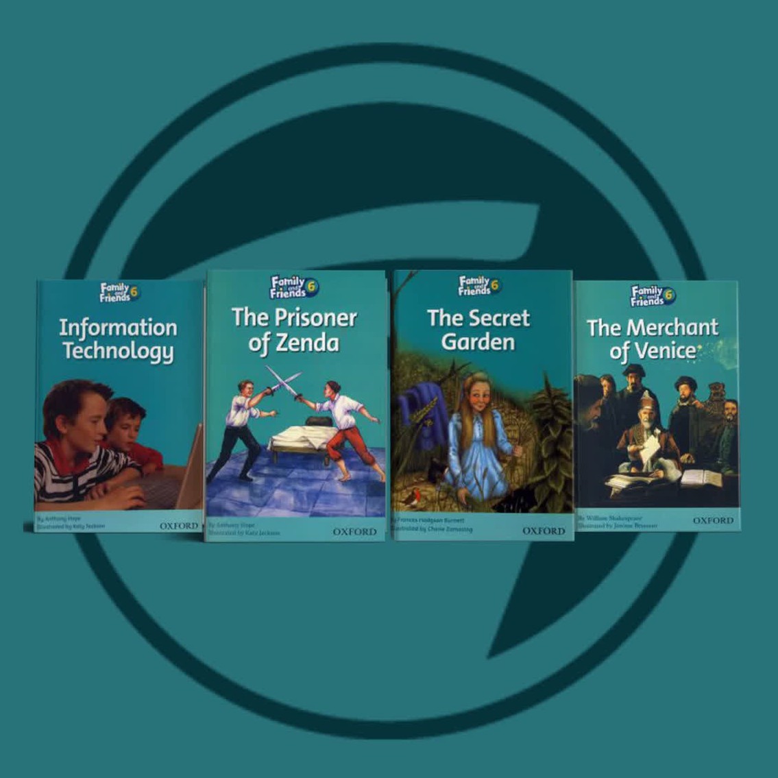 کتاب های داستان چهارجلدی استوری Story book Family and Friends 6