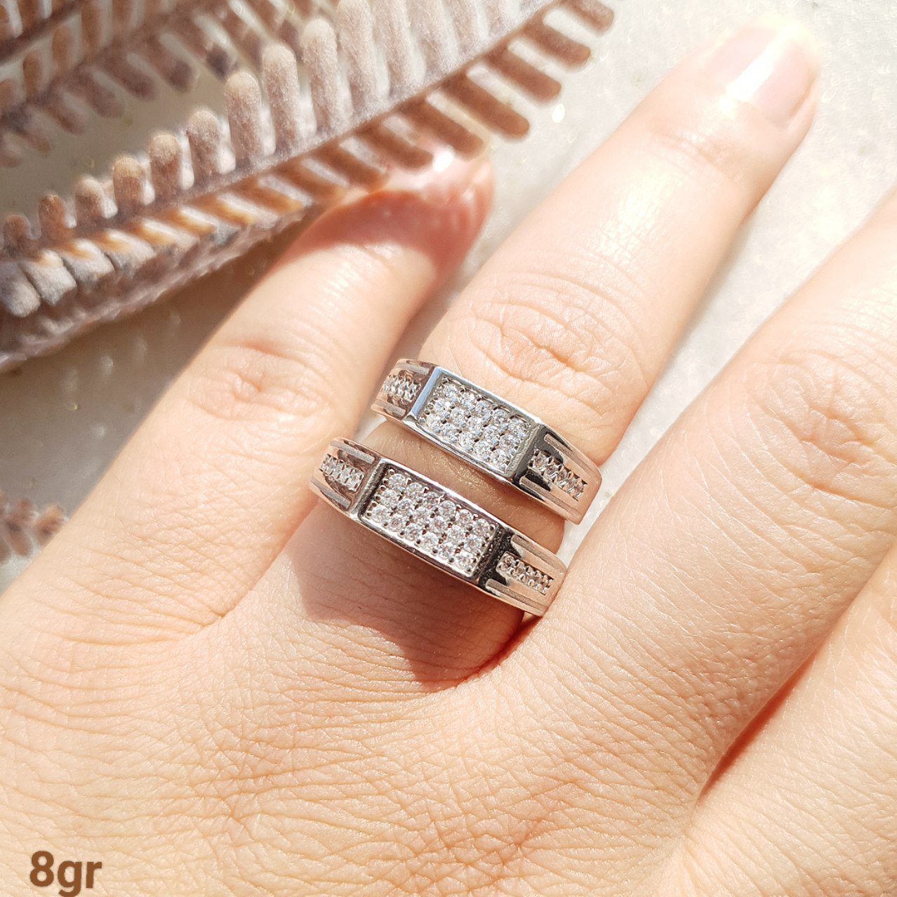 حلقه ست نقره کد S-10014-8.5