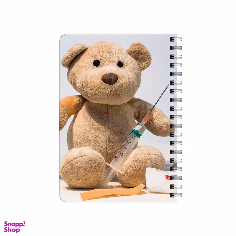 دفترچه یادداشت بامبیلیپ مدل چوبی طرح خرس دکتر کد 0183297