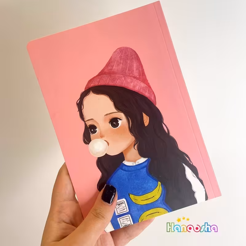 دفتر 50 برگ سویل طرح دختر کد 03