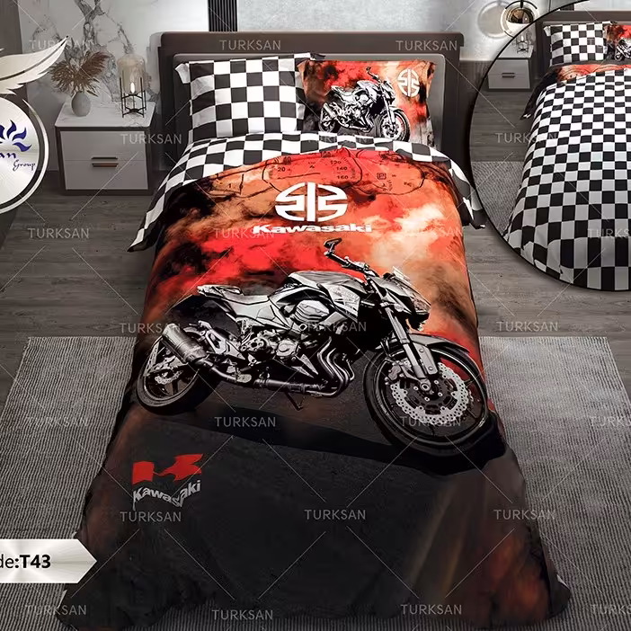 روتختی دونفره دو رو طرحدار  ترکسان طرح T43