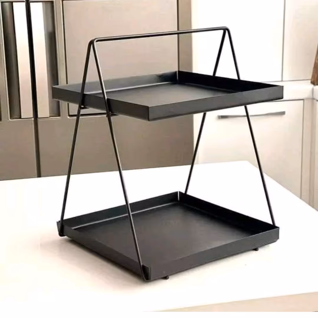 استند دوطبقه فلزی مربع 