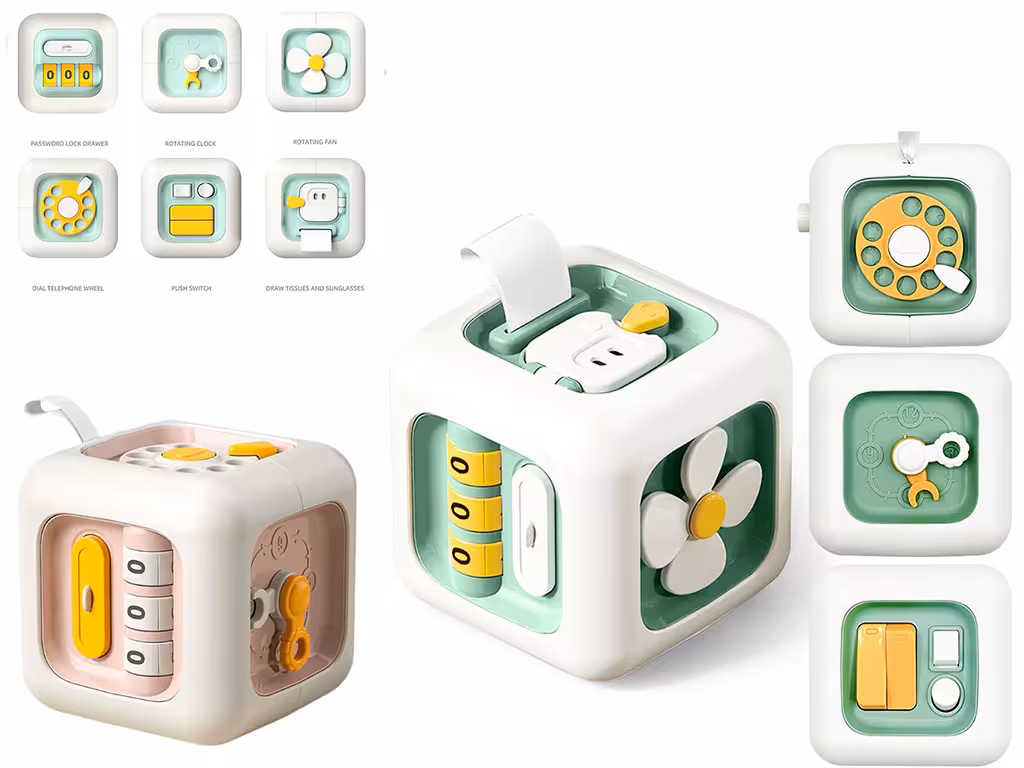 مکعب بیزی کیوب یا بیزی بال 6 وجهی اسباب بازی