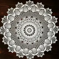 رو میزی قلاب بافی  19