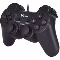 دسته بازی Ucom camputer, laptop, مدل ,پشتیبانی از بازی های کامپیوتری, دارای شوک دوبل, نصب آسان

