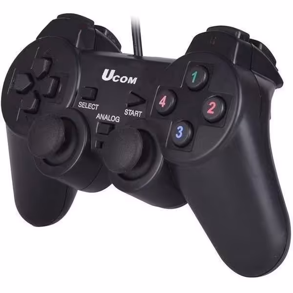 دسته بازی Ucom camputer, laptop, مدل ,پشتیبانی از بازی های کامپیوتری, دارای شوک دوبل, نصب آسان

