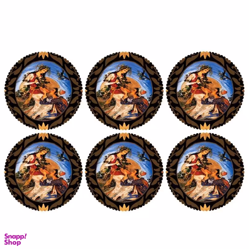 زیر لیوانی مدل C2-42412 بسته 6 عددی