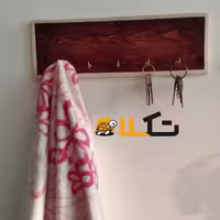 جاکلیدی چوبی جا حوله ای آویز حوله چوبی