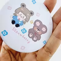 آینه گرد دخترونه فانتزی شیک وزیبایی قیمت مناسب و کیفیت عالی 