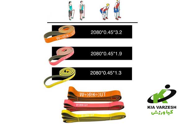 ش پاورباند بنفش با چاپ CROSSFIT