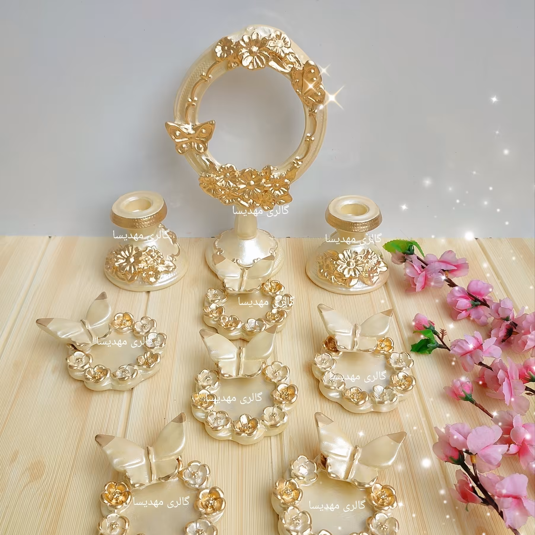 سفره هفت سین بابونه ووپروانه رنگ به دلخواه شما