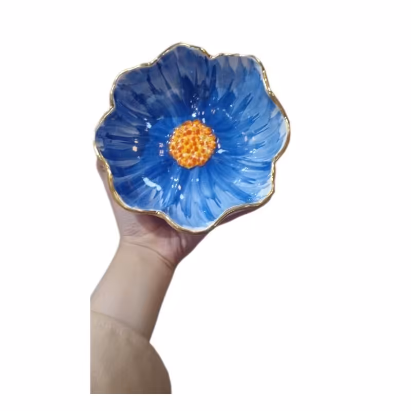 کاسه پذیرایی سرامیکی مدرن مدل گلی