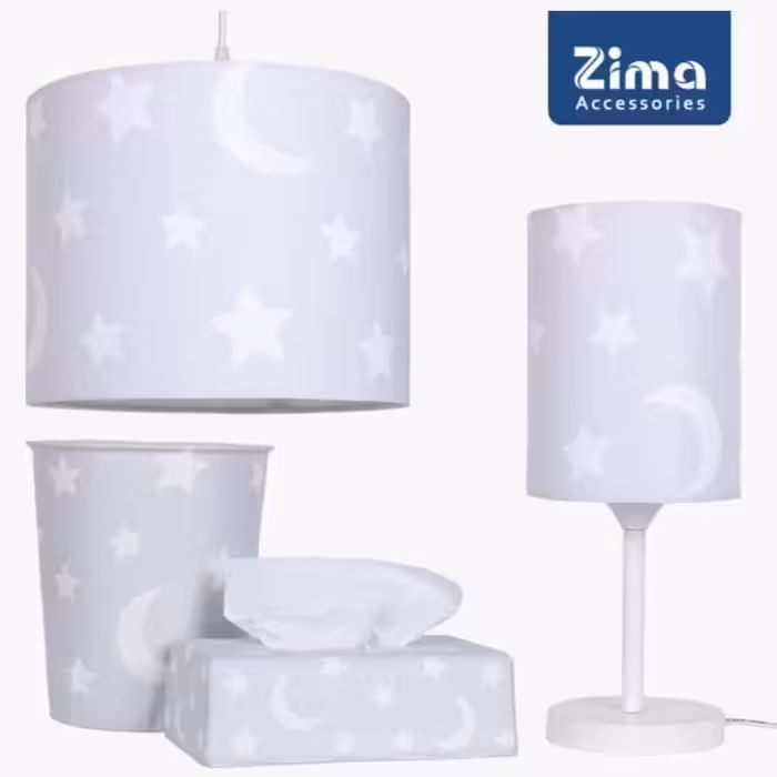 یا ست لوستر، آباژور،سطل و دستمال کاغذی