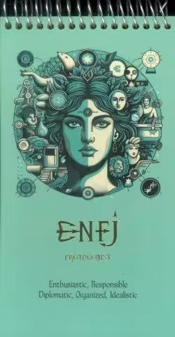 دفتر یادداشت خط دار سرو (ENFJ،کدC-107)،(سیمی)
