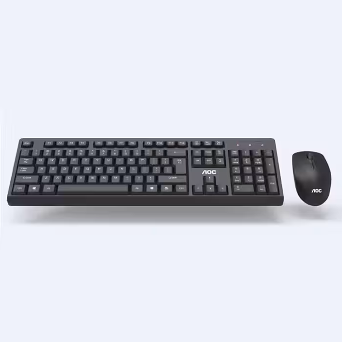 موس و کیبورد ارگونومیک بیسیم  ای او سی  AOC wireless Keyboard &amp; Mouse Set KM210