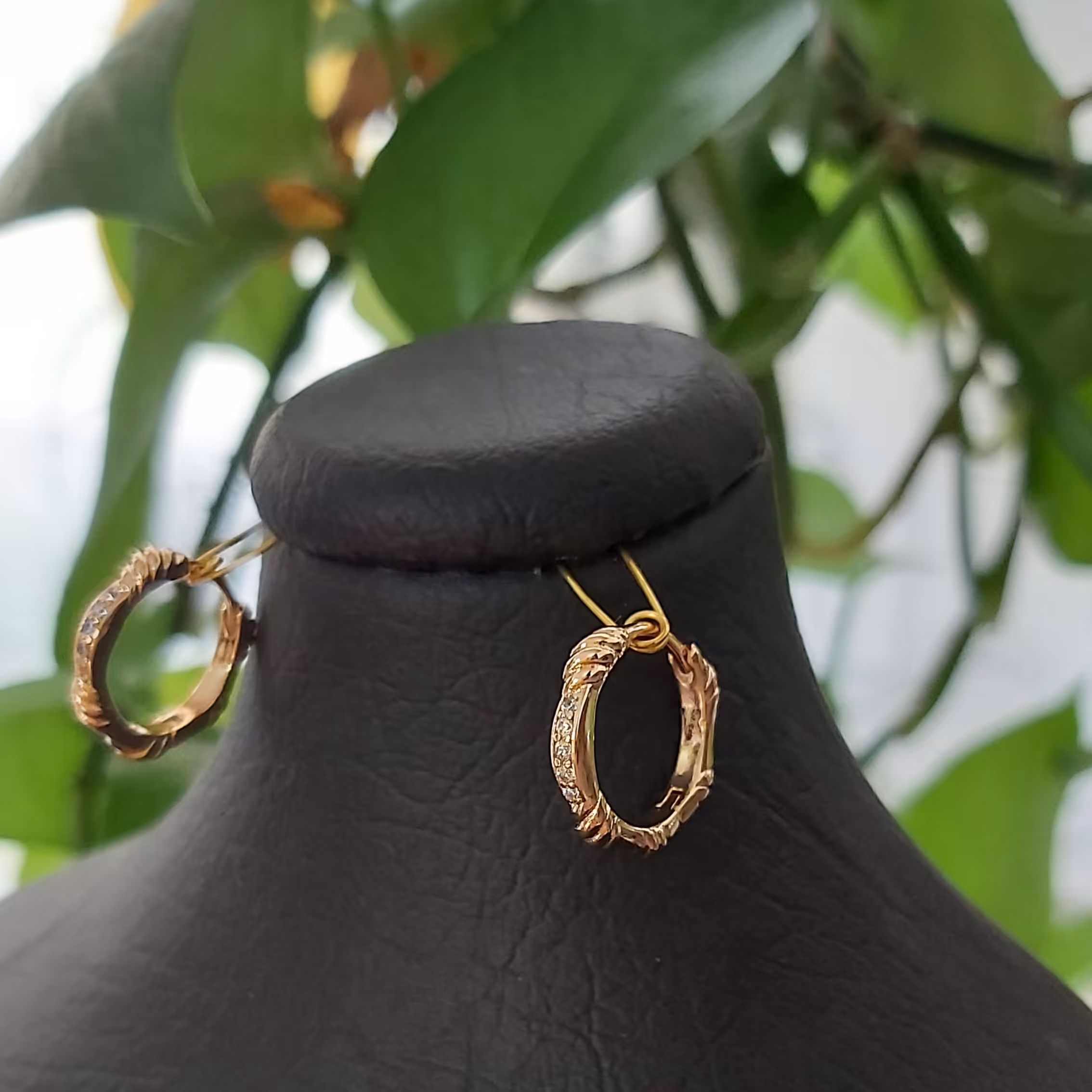 گوشواره حلقه ای استیل درجه یک از برند ژوپینگ رنگ ثابت و ضدحساسیت 