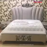 سرویس خواب ام دی اف کد 75133 شامل تخت _پاتختی_دراورو قاب اینه